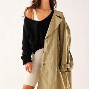 FREE PEOPLE ELIAS CASHMERE SWEATER XS BLACK